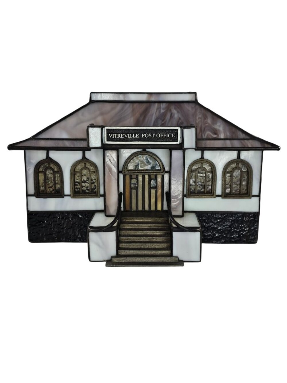 1993 Forma Vitrum Stained Glass Vitreville Post Office By Bill Job Limited #1353